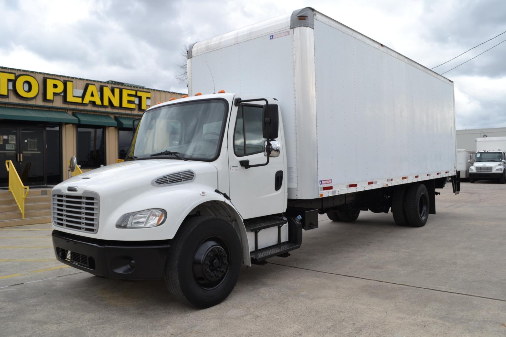 2014 WHITE /BLACK FREIGHTLINER M2-106 with an CUMMINS ISB 6.7L 240HP engine, ALLISON 2100HS AUTOMATIC transmission, located at 9172 North Fwy, Houston, TX, 77037, (713) 910-6868, 29.887470, -95.411903 - Photo#0